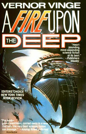 A Fire Upon the Deep, a novel by Vernor Vinge